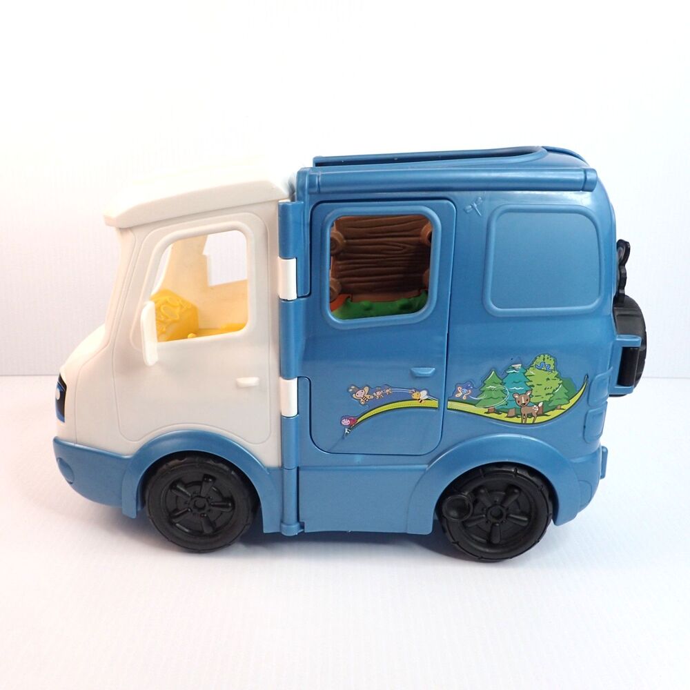 Fisher-Price Little People Songs & Sounds Camper Fold Out Playset (No Figures)